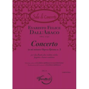 Concerto in mi minore Opera Quinta n. 3