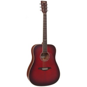 Acoustic Guitar Satin Burgundy Burst