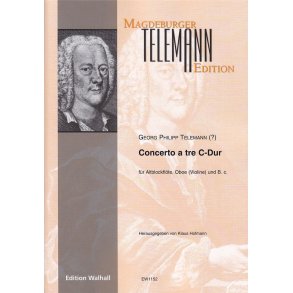 Concerto a tre C-Dur : für Altblockflöte, Oboe (Violine) und B.C.