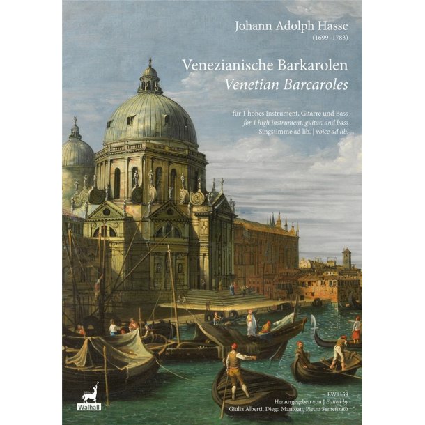 Venezianische Barkarolen : f&uuml;r 1 hohes Instrument, Gitarre und Bass, Singstimme ad lib.