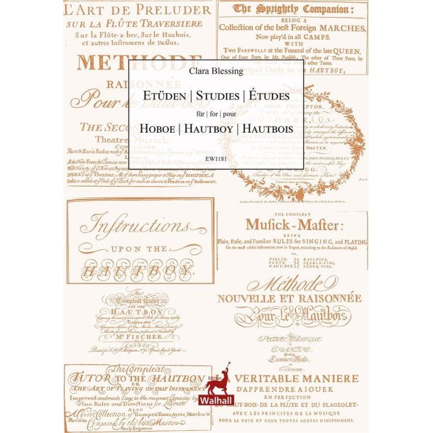 Et&uuml;den / Studies / &Eacute;tudes : Compiled from historical oboe methods from 1695 to 1802