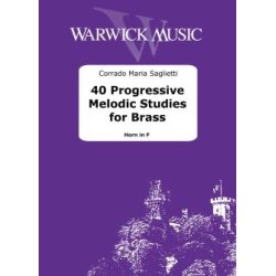 40 Progressive Melodic Studies for Brass