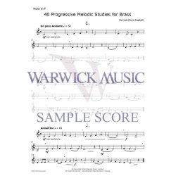 40 Progressive Melodic Studies for Brass