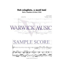 Deh Sciogliete, O Mesti Lumi