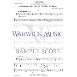 40 Progressive Melodic Studies for Brass
