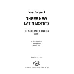 Three New Latin Motets