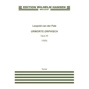 Urworte. Orphisch Op. 42