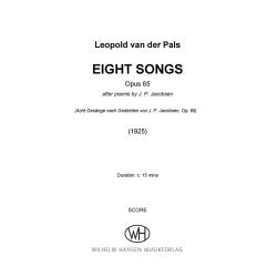 Eight songs after poems by J. P. Jacobsen, Op. 65