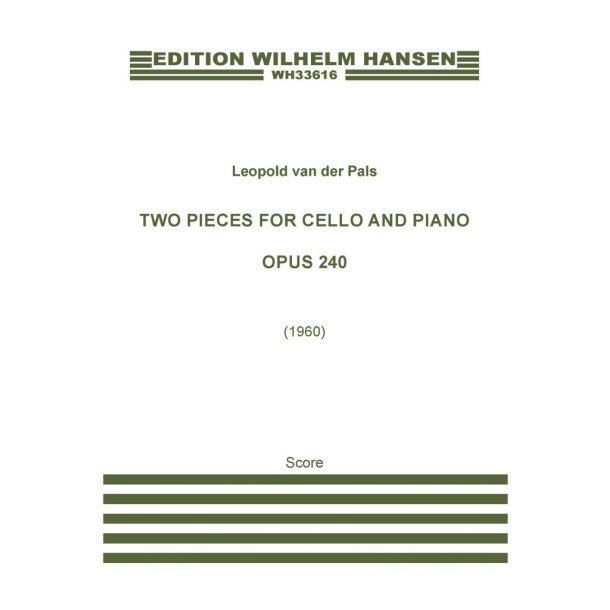 Two pieces for cello and piano, Op. 240