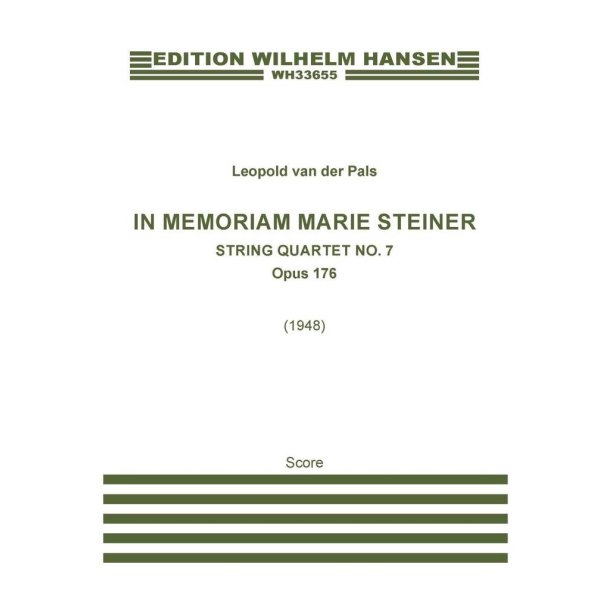 In Memoriam Marie Steiner Op. 176