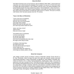 Twas In The Moon Of Wintertime