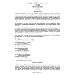 The Swing : From A Child's Garden Of Verses