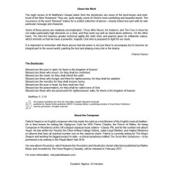 Beatitudes : Matthew 5: 3-11