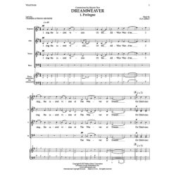 Dreamweaver : Multi-movement work with choir and string orchestra