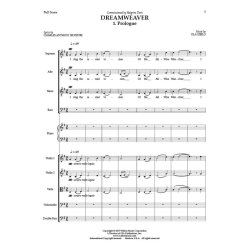 Dreamweaver : Multi-movement work with choir and string orchestra