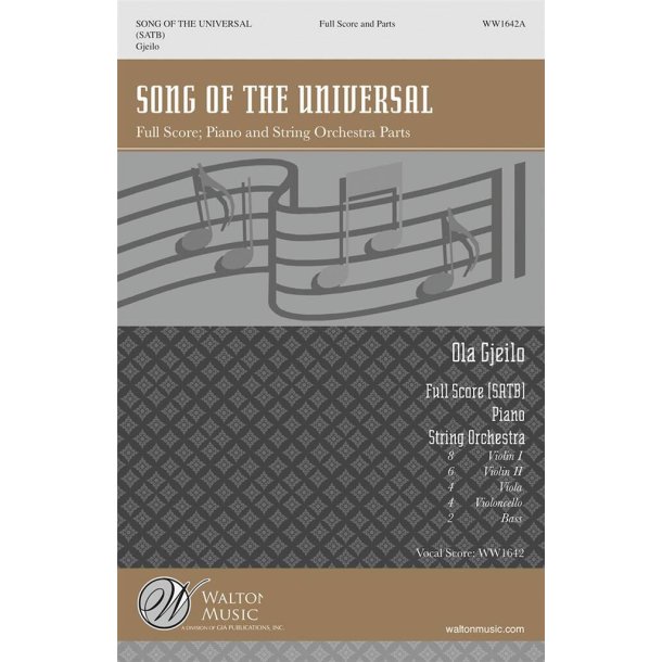 Song Of The Universal : SATB - Full Score and Parts