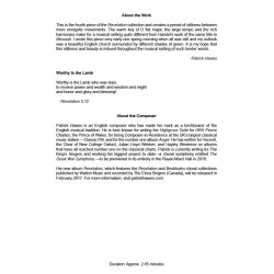 Worthy Is The Lamb (From Revelation) : Revelation 5:12