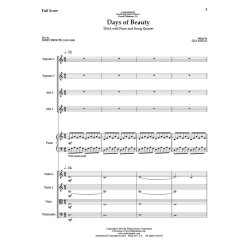 Days of Beauty : Full Score and Instrumental Parts