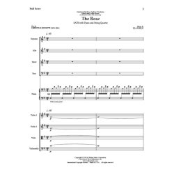 The Rose : Full Score and Instrumental Parts