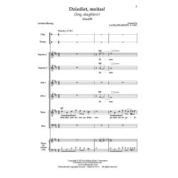 Dziediet, meitas! : Sing, daughters!