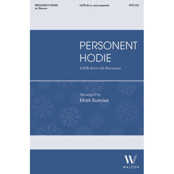 Personent Hodie : Percussion (Triangle, Cajon, Djembe, Muted Floor Tom)