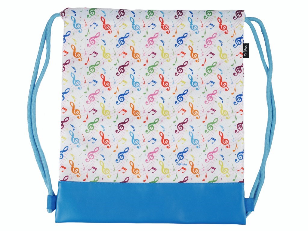 Drawstring bag g-clef 4C : 37*44 cm H