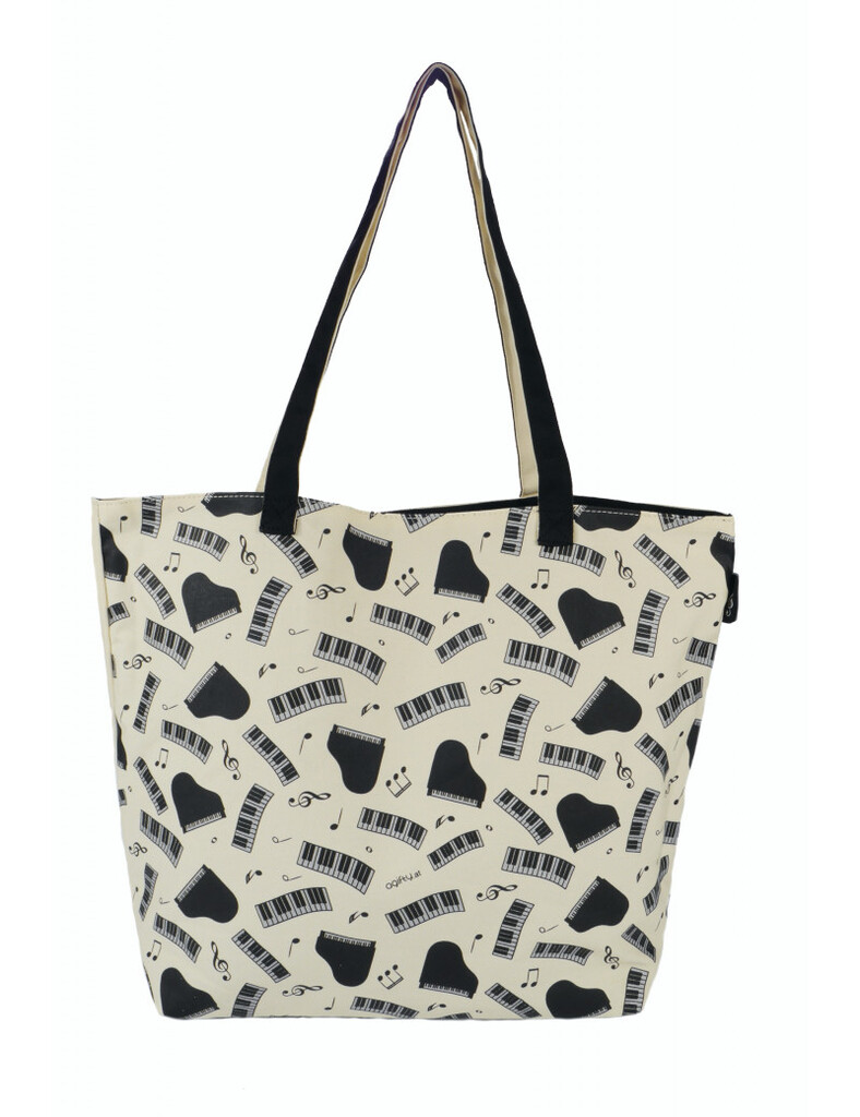 City Shopper piano & keys black/silver : 41/29*31(H)*12 cm