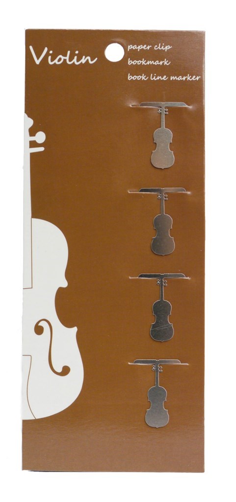 Clip violin 4 pcs : stainless steel 15*23 mm