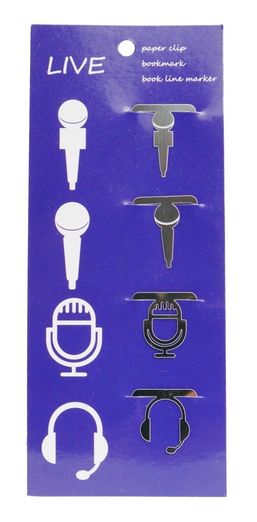 Clip microphones 4 pcs : stainless steel 20*25 mm