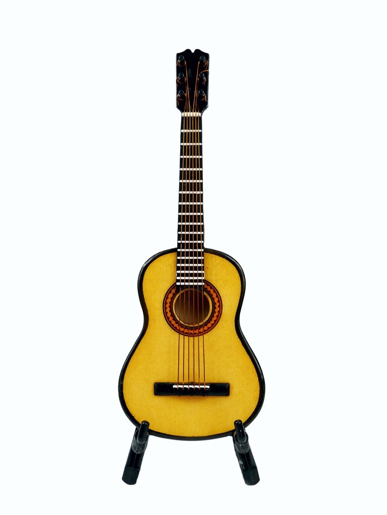 Guitar with stand&gift case : (Guitar=13 cm)