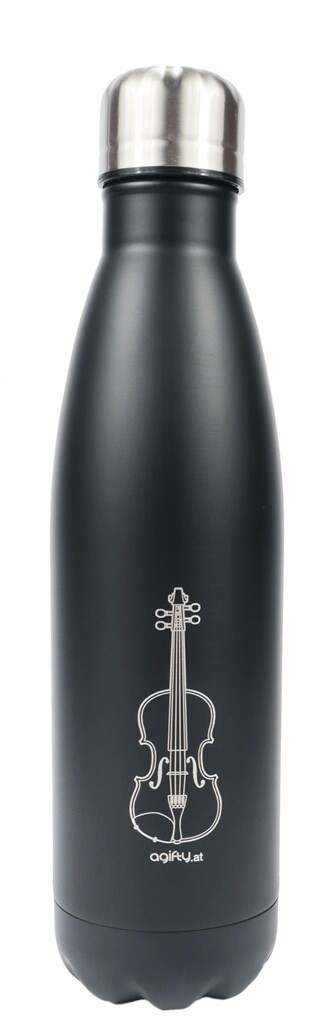Thermo drink bottle: violin : (stainless steel / double walled) 0,5L