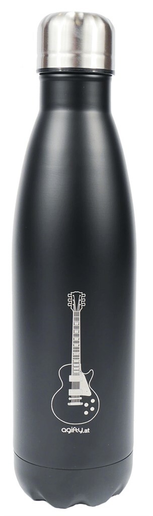 Thermo drink bottle: e-guitar : (stainless steel / double walled) 0,5L
