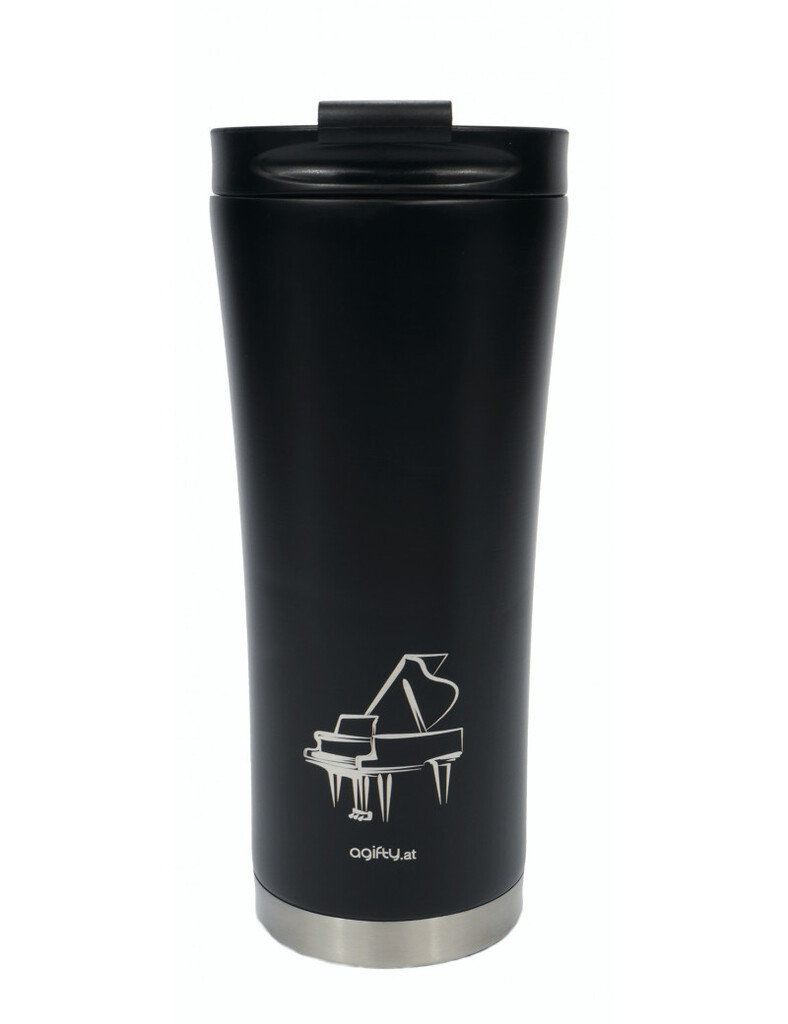 Coffee-to-Go Termokrus med flygel-design rustfrit stål, dobbeltvægget, 0,5 L