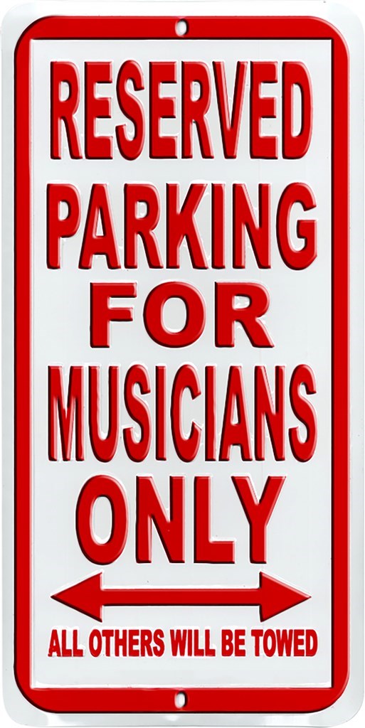 Parkeringsskilt for musikere