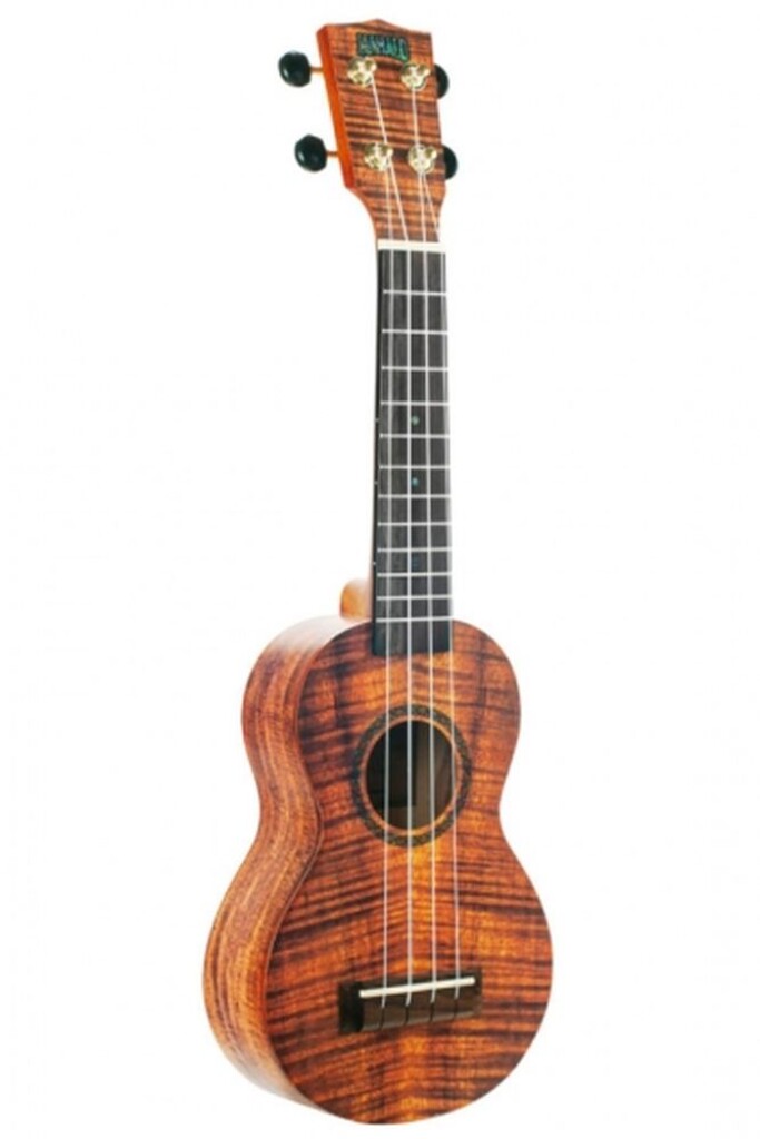 Artist Elite Series Sopran Mahalo Ukulele - Photo Flame Koa : w/bag
