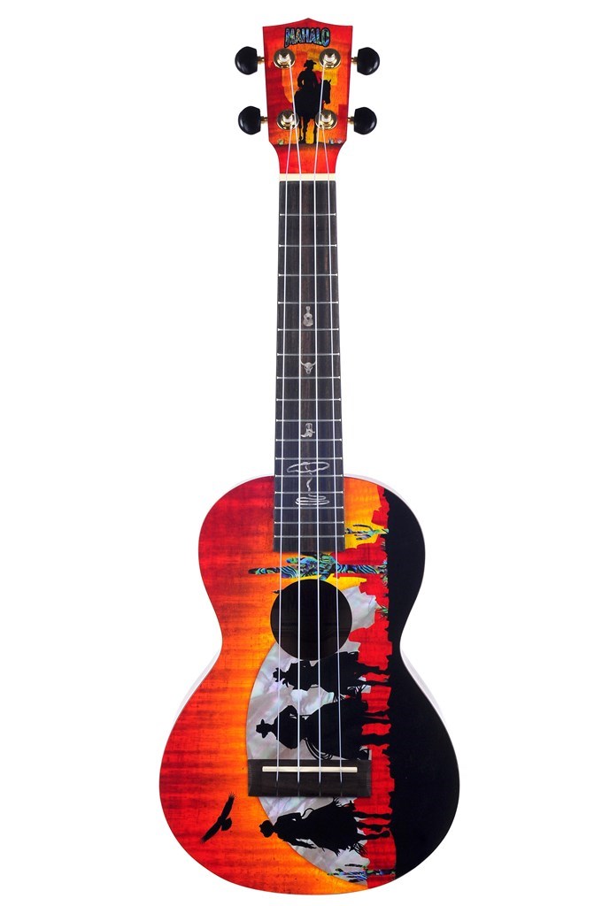Mahalo Artist Elite Series Concert Ukulele - Wild West : w/bag