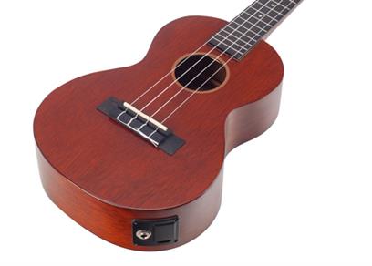 Mahalo Java Series Tenor Elec Ukulele - Vintage Natural Med taske