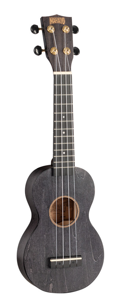 Mahalo Slimline Series Soprano Ukulele - Black