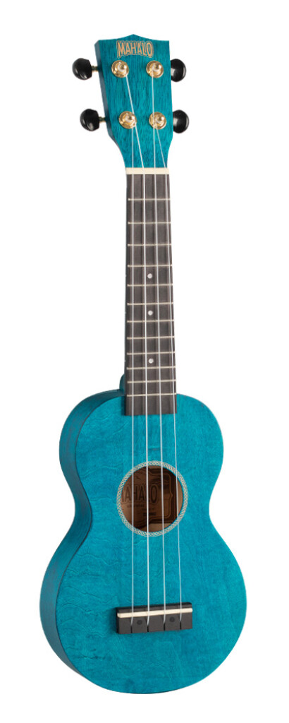Mahalo Slimline Series Soprano Ukulele - Blue med taske
