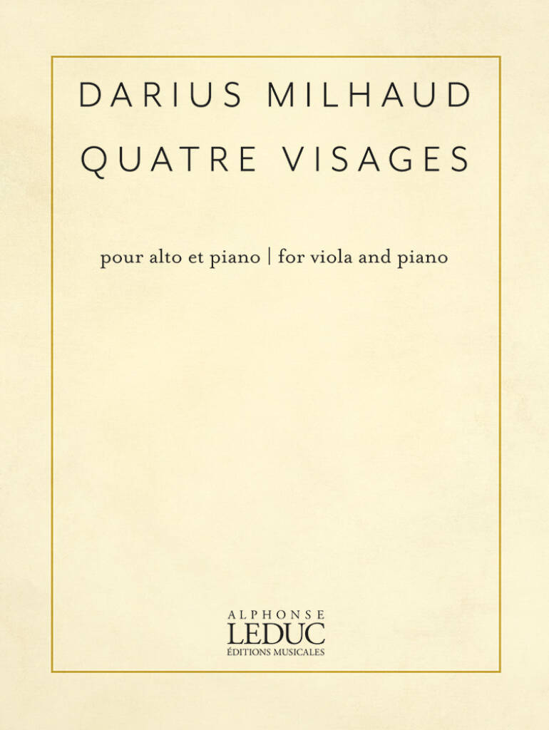 Quatre Visages : pour alto et piano | for viola and piano