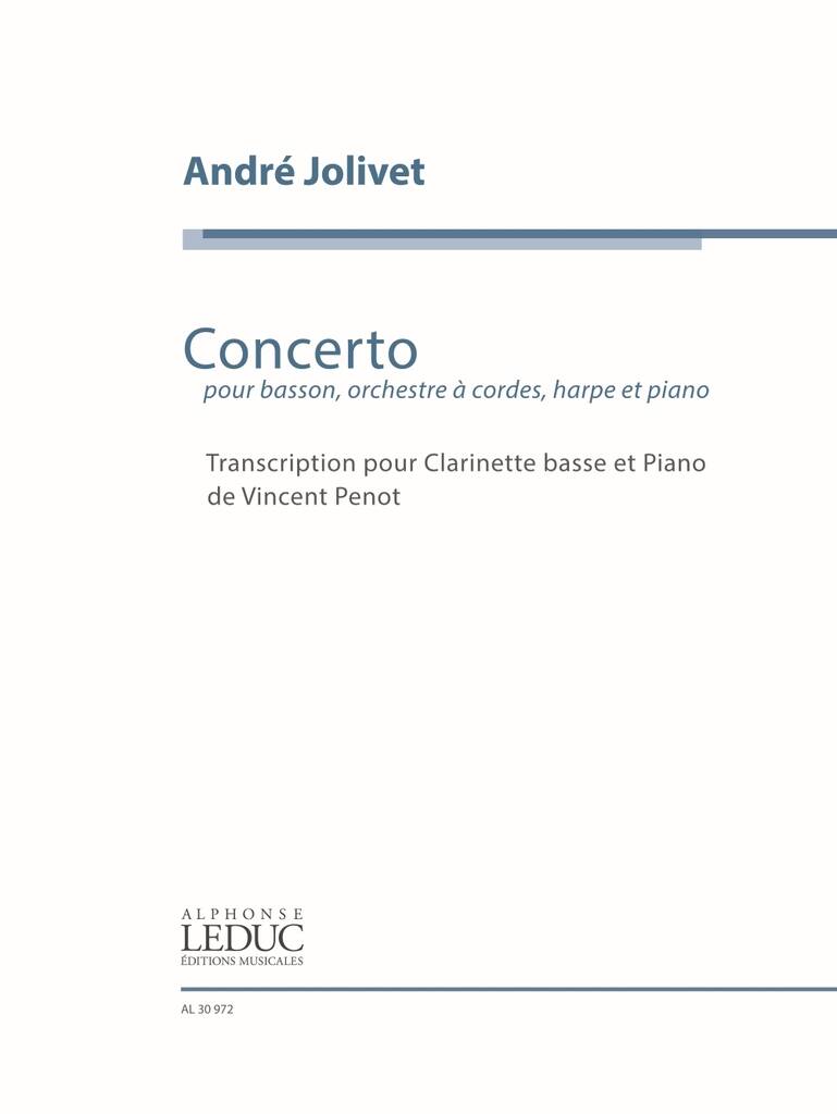 Concerto for Bassoon : transcription for Bass Clarinet