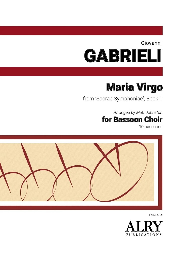 Maria Virgo from 'Sacrae Symphoniae', Book 1 : for 10 Bassoons