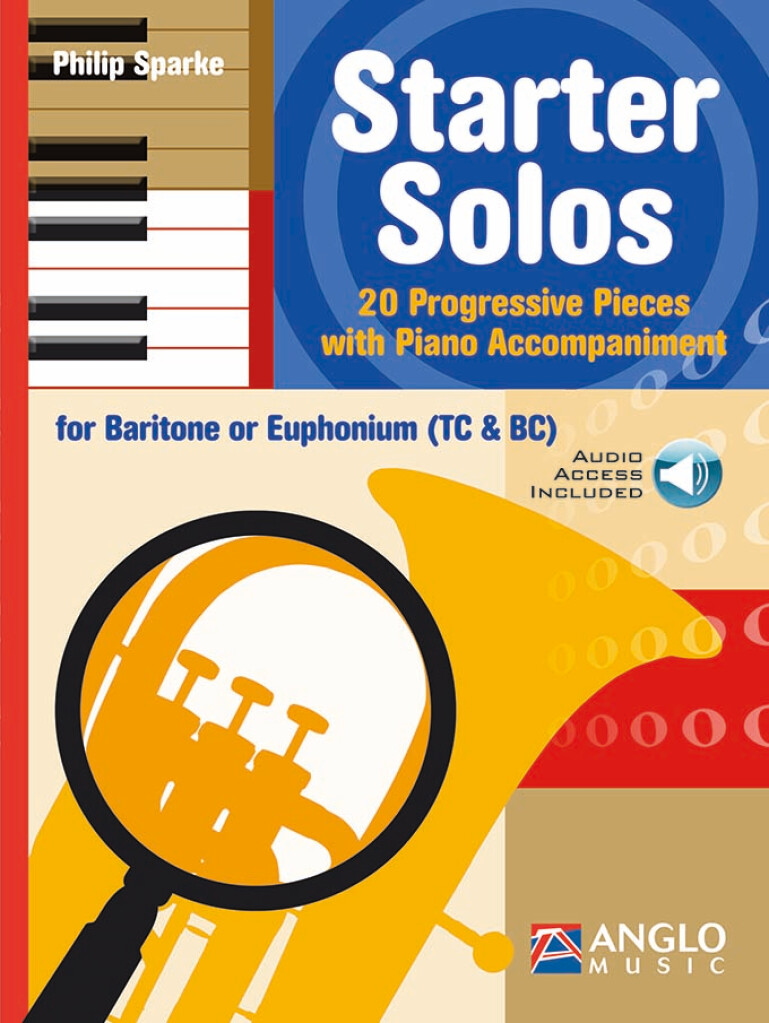 Starter Solos : 20 Progressive Pieces with Piano Accompaniment for Baritone or Euphonium (TC & BC)