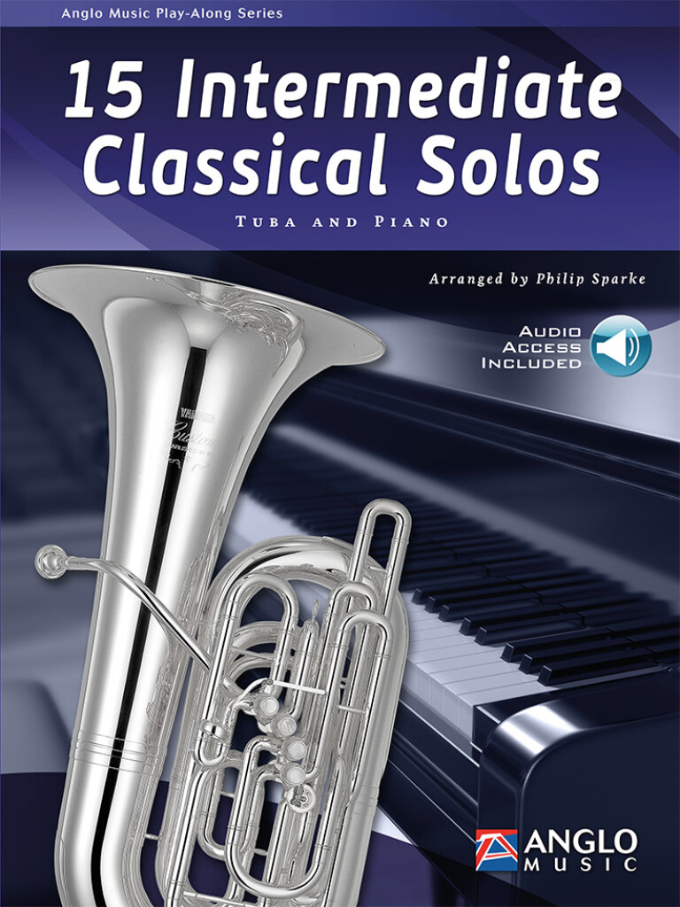 15 Intermediate Classical Solos : Tuba and Piano