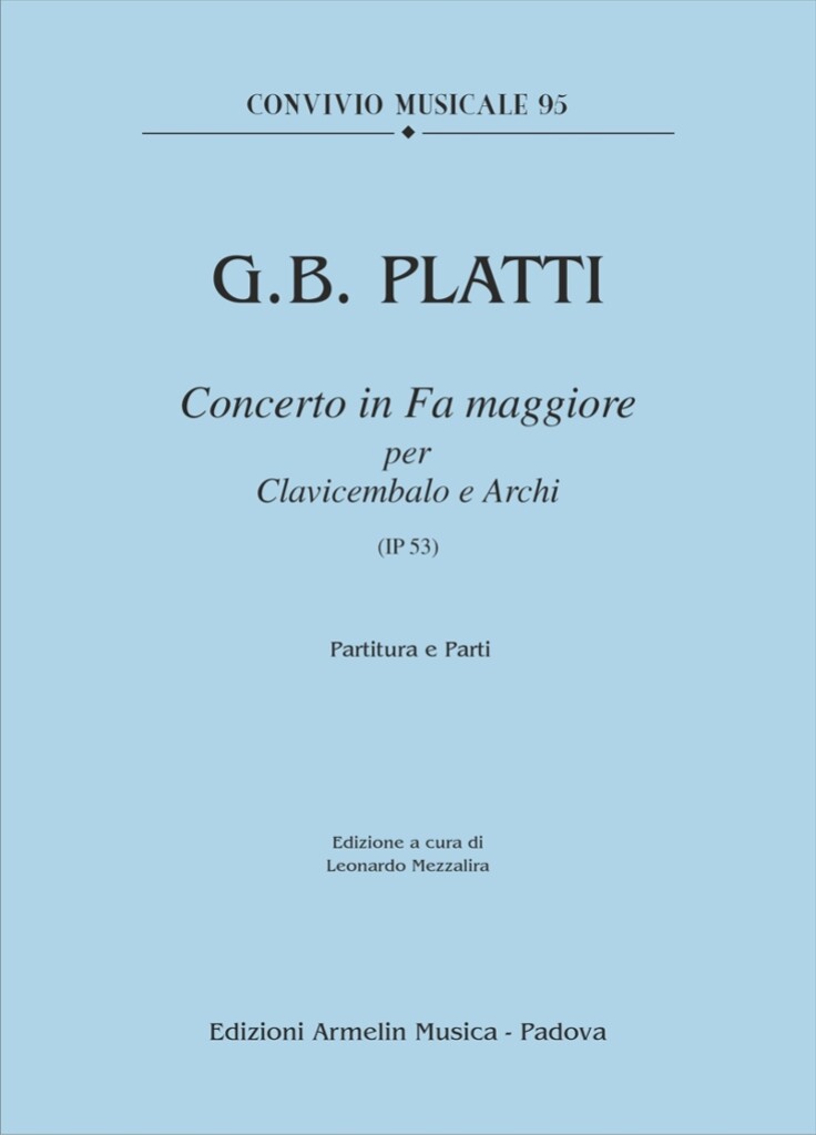 Concerto in Fa Maggiore : per clavicembalo e archi, IP 53