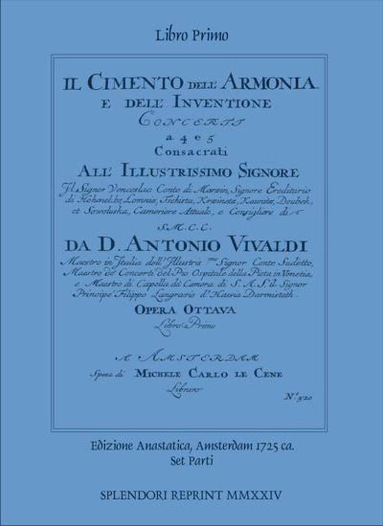 Il cimento dell?armonia e dell?inventione : Libro I