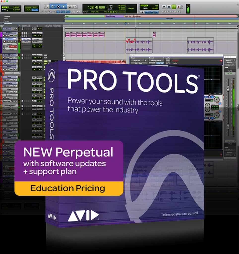 Pro Tools Perpetual License - Education : Boxed
