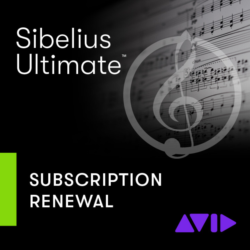 Sibelius Ultimate 1-års abonnementsfornyelse ESD