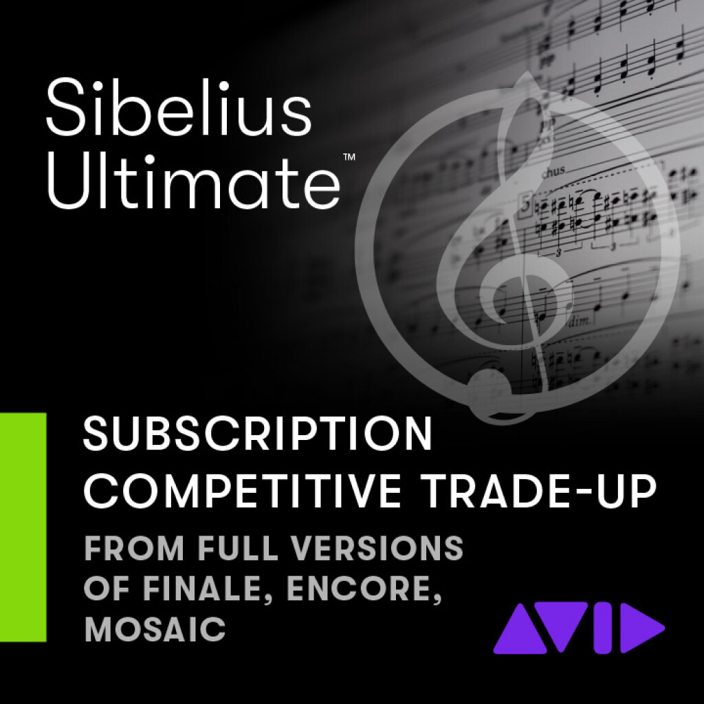 Sibelius Ultimate 1-års abonnement Trade Up kræver dokumentation ESD