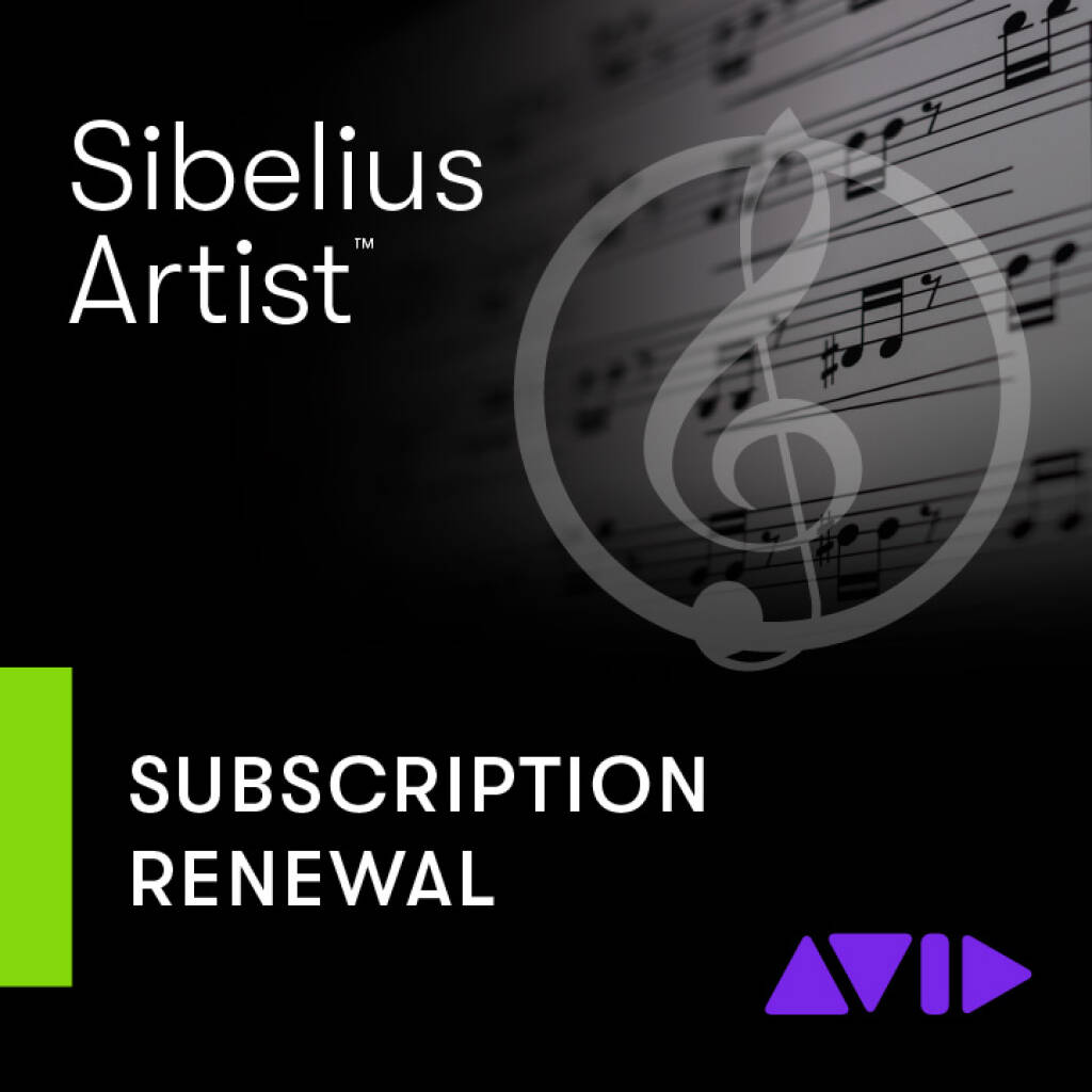 Sibelius Artist 1-års abonnementsfornyelse ESD
